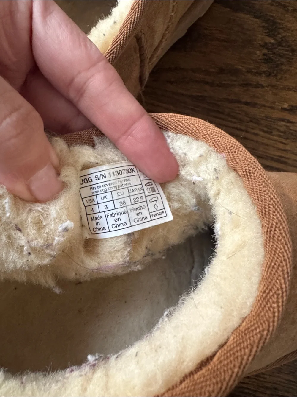 UGG Classic Mini Chestnut Brown Suede Shearling Boots Kids Boots